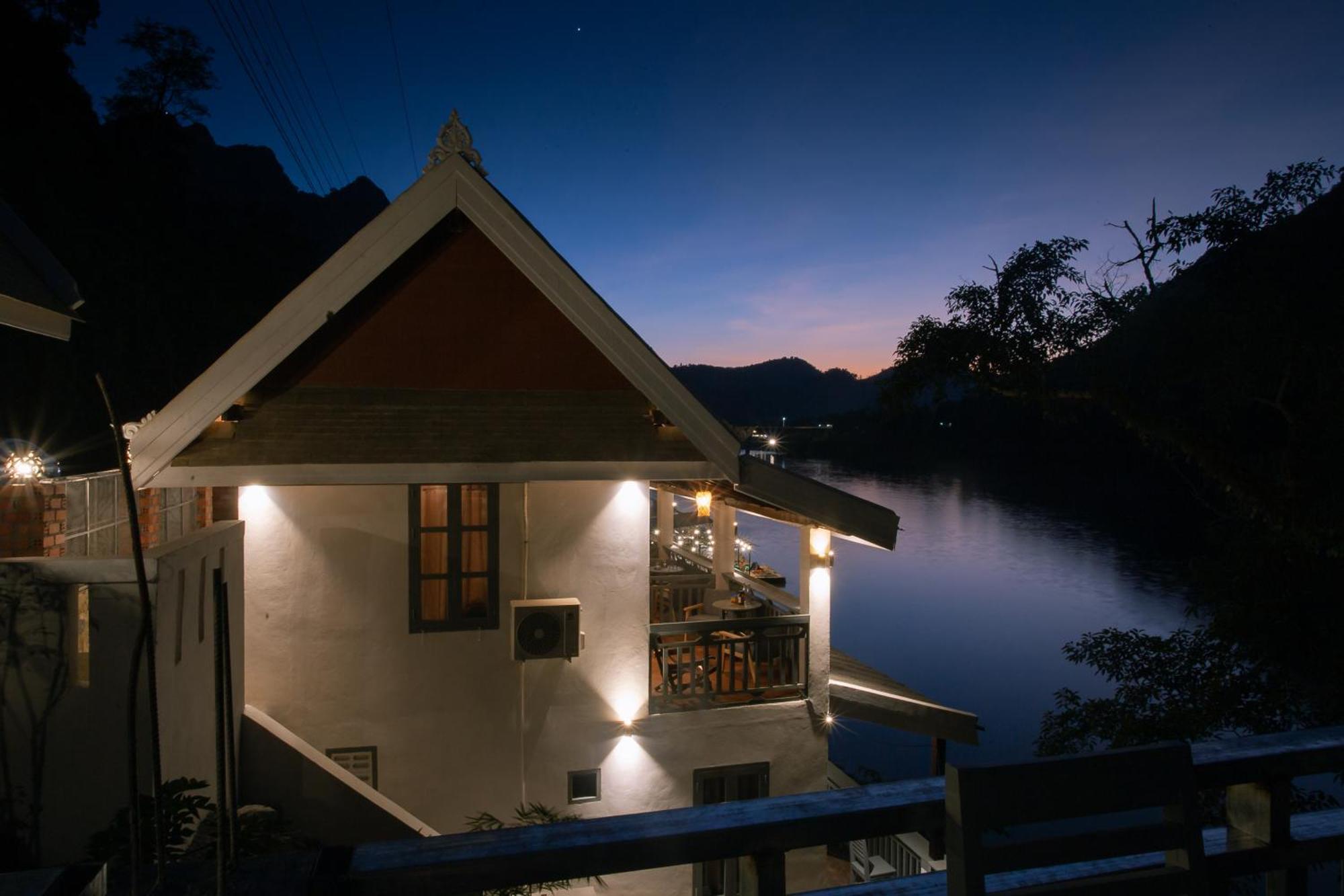 Dokchampa River View Villa Nongkhiaw Kültér fotó